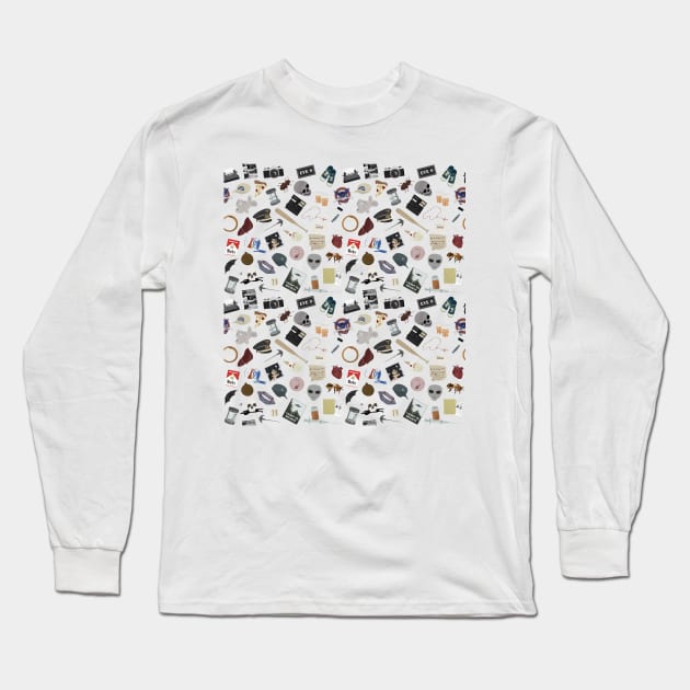 X Files Episodes Pattern Long Sleeve T-Shirt by sixhours